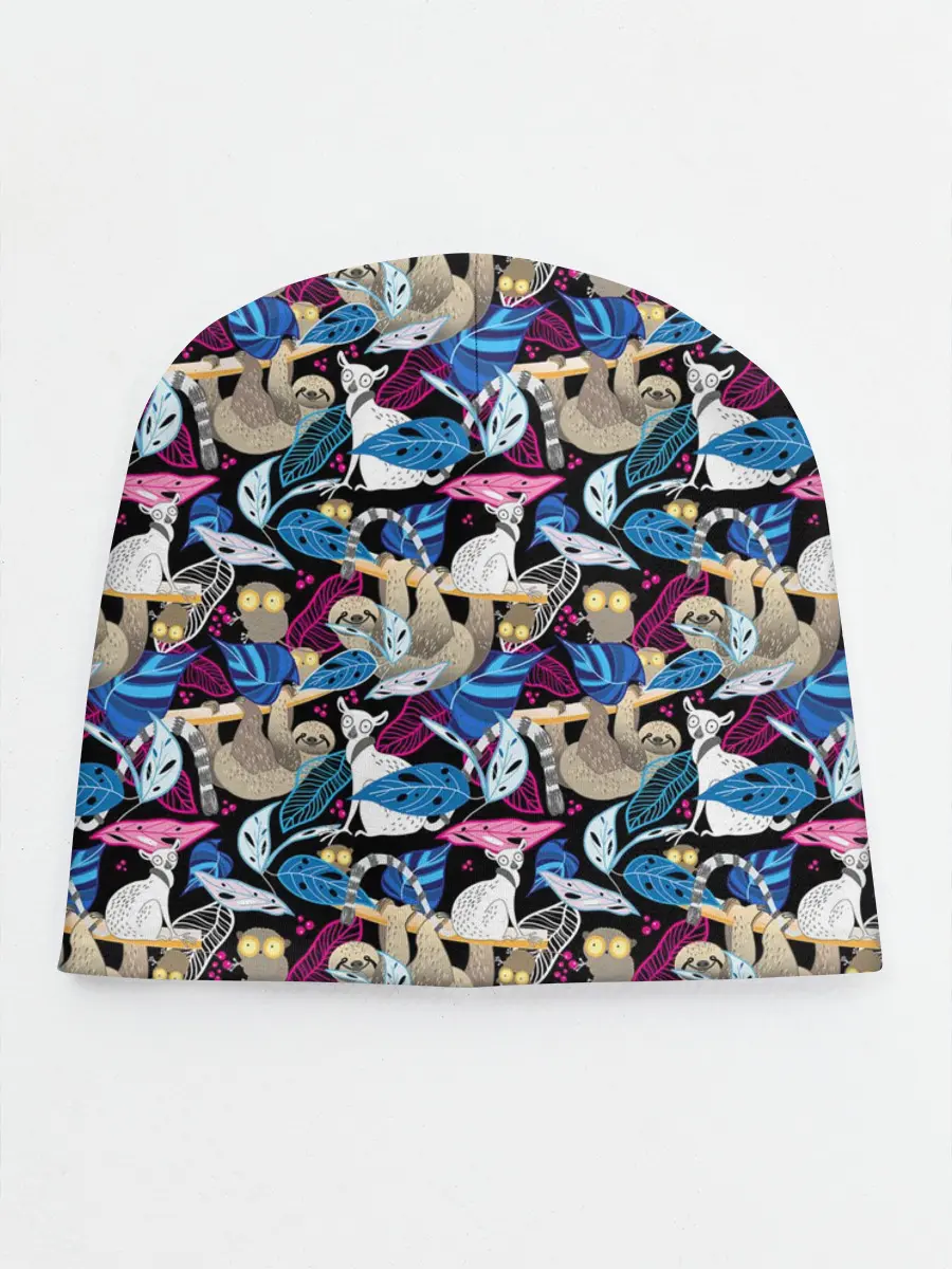 Детская шапка / Ленивцы и Лемуры