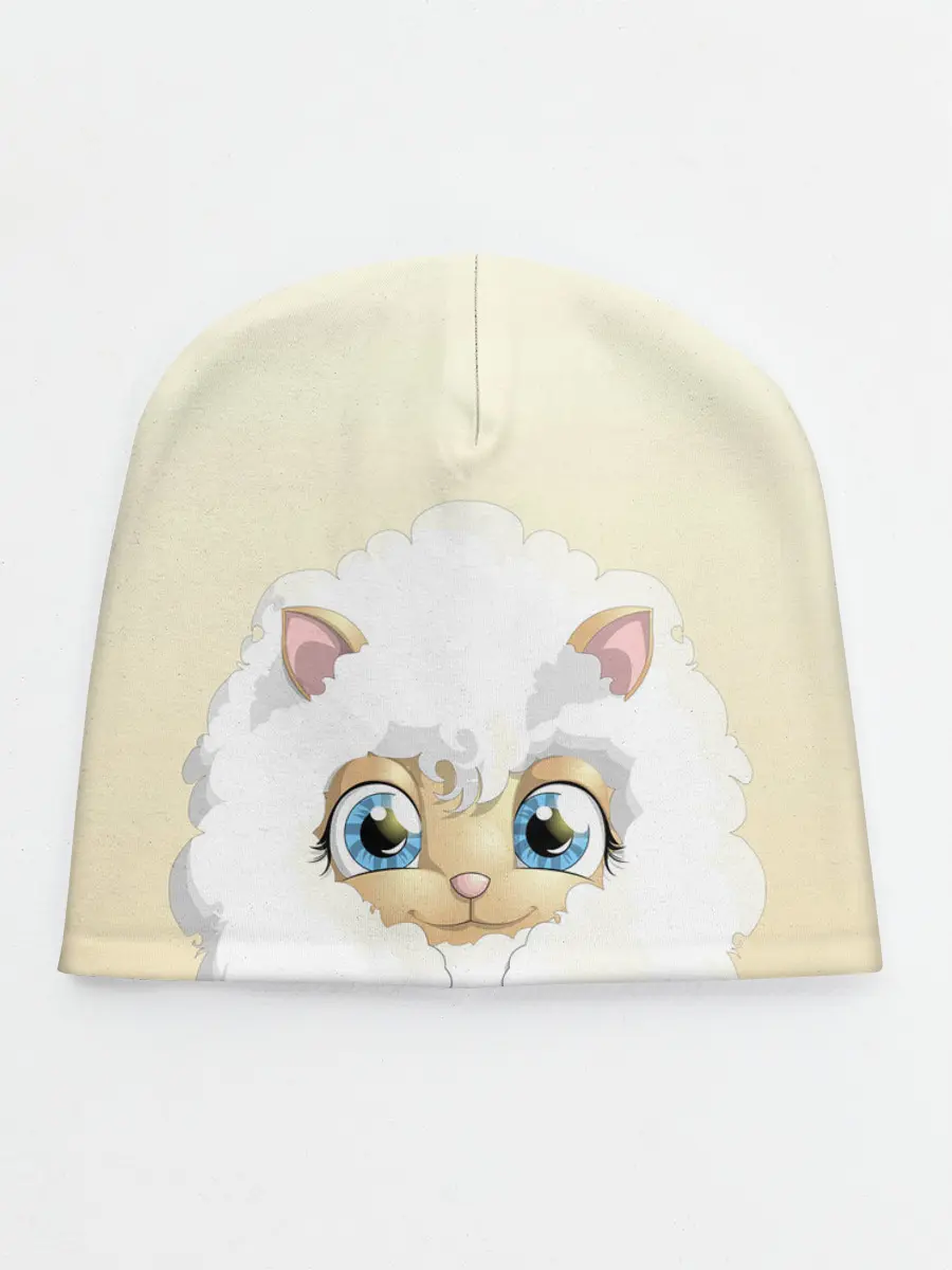 Детская шапка / Мультяшная овечка облако