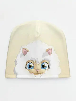 Детская шапка / Мультяшная овечка облако