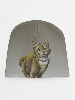 Детская шапка / полосатый уличный кот