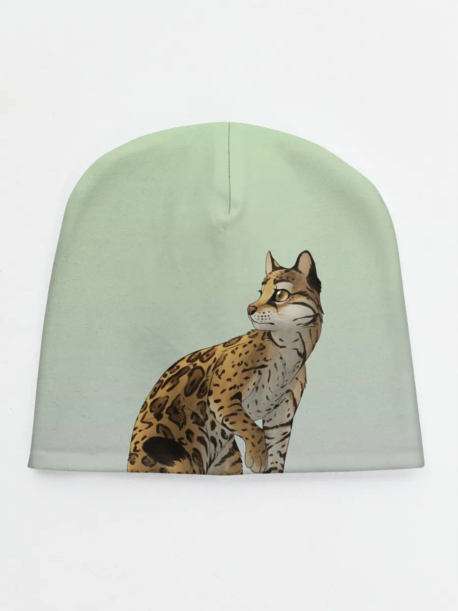 Детская шапка / дикий кот оцелот