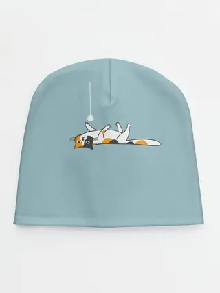 Детская шапка / Котик грустит