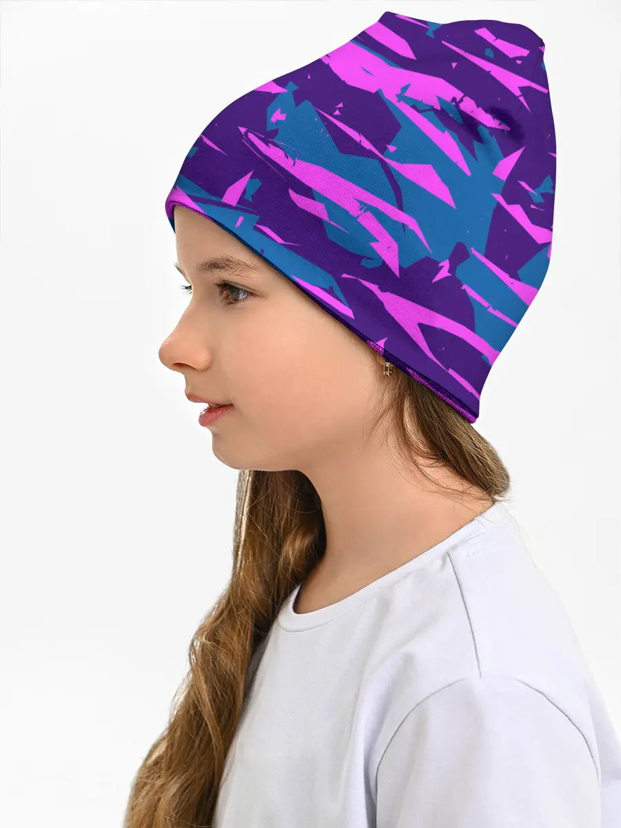 Детская шапка / CYBERSTYLE NEON CAMOUFLAGE
