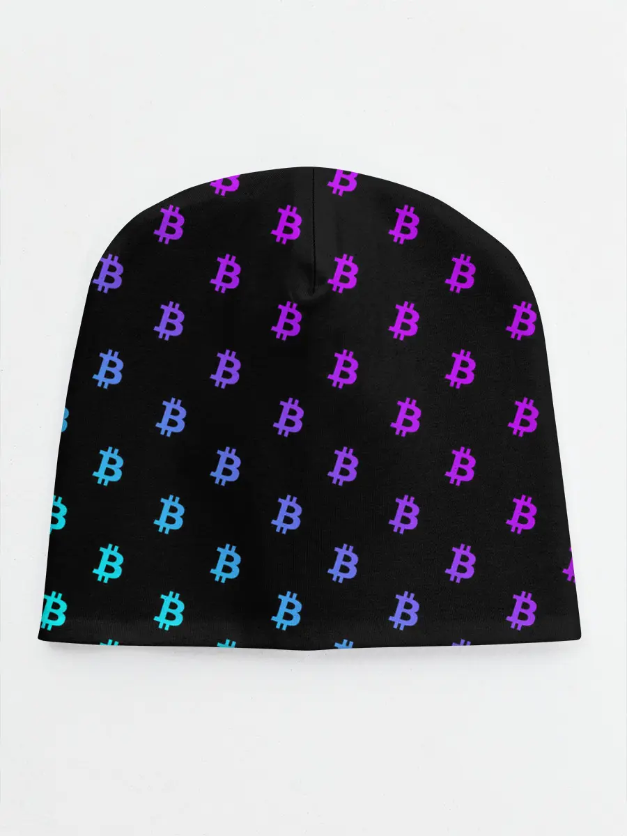 Детская шапка / БИТКОИН НЕОН |BITCOIN NEON