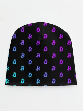 Детская шапка / БИТКОИН НЕОН |BITCOIN NEON