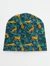 Детская шапка / Паттерн из Тигров и Растений