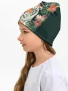 Детская шапка / Огненный Тигр в Цветах