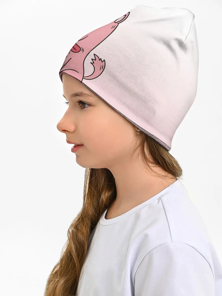 Детская шапка / мультяшный мопс