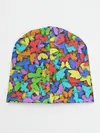Детская шапка / Разноцветные бабочки