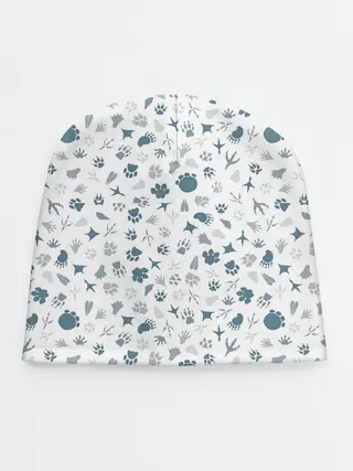 Детская шапка / Отпечатки лап животных