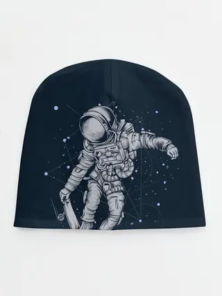 Детская шапка / Космический Скейтбординг