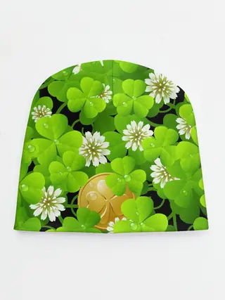 Детская шапка / Ирландский Клевер и Монетка