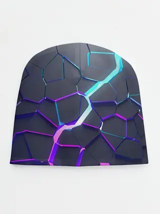 Детская шапка / НЕОНОВЫЙ РАЗЛОМ | 3Д РАЗЛОМ