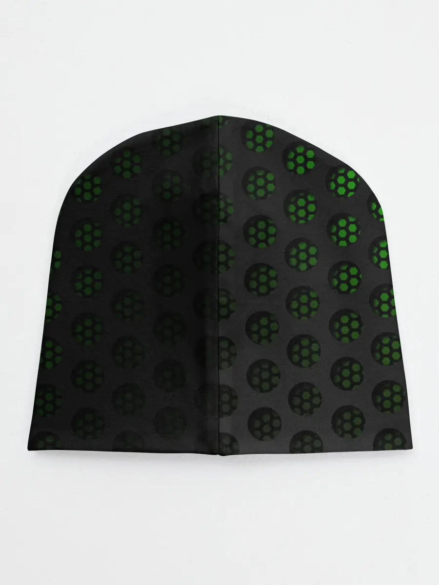 Детская шапка / Зелёные соты 3D