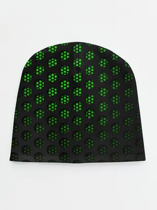Детская шапка / Зелёные соты 3D
