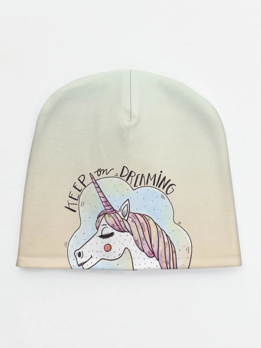 Детская шапка / мечтай единорог