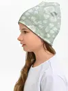 Детская шапка / цветочный узор