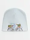 Детская шапка / акварельный велосипед