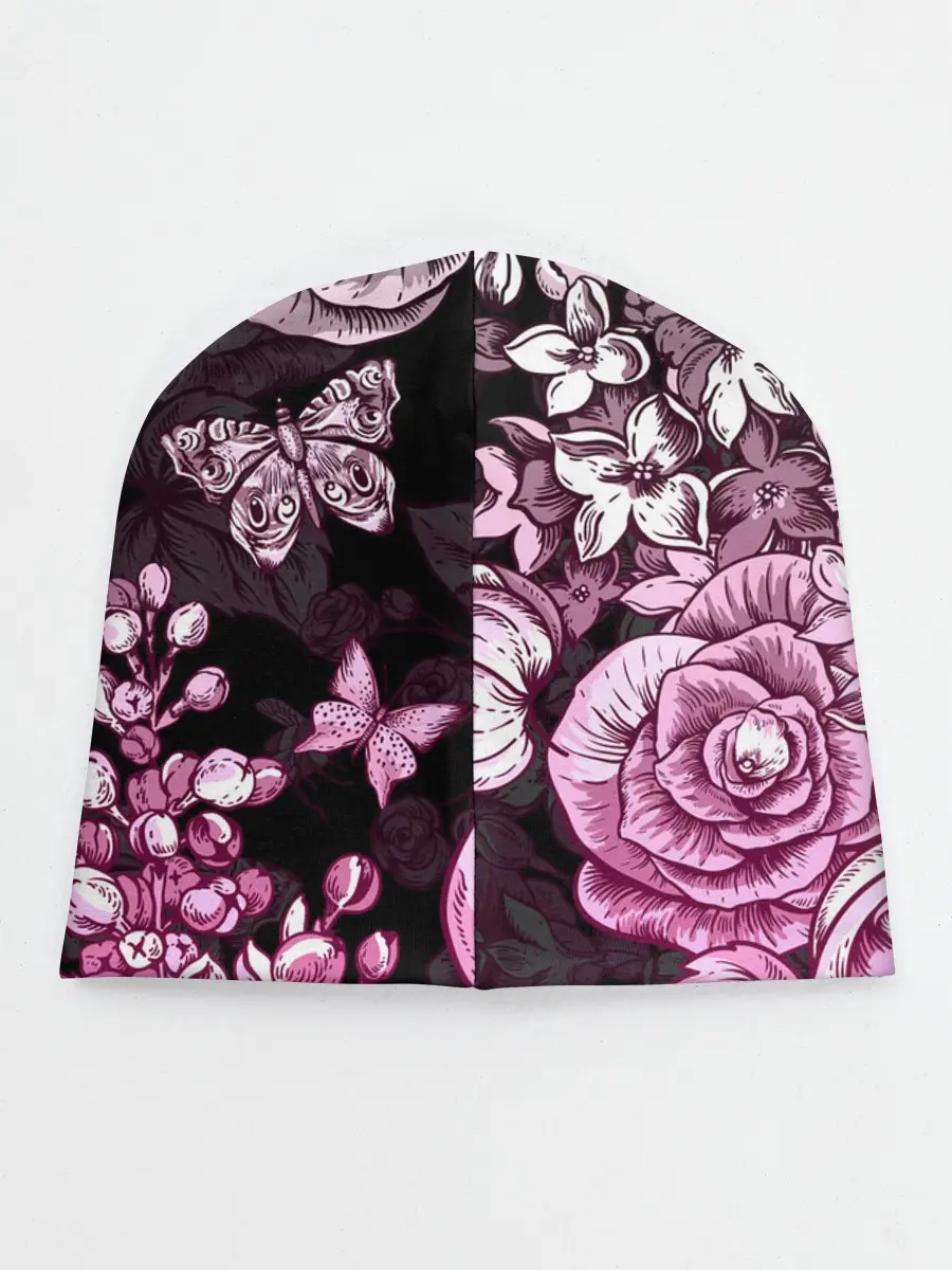 Детская шапка / РОЗЫ | ROSES | БАБОЧКИ