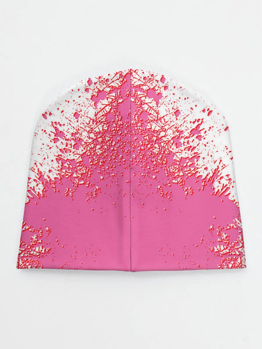 Детская шапка / Лого джоджо розовые брызги