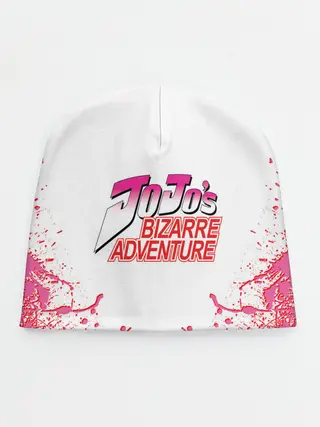 Детская шапка / Лого джоджо розовые брызги