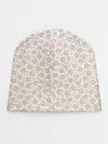 Детская шапка / узор мелкие цветочки