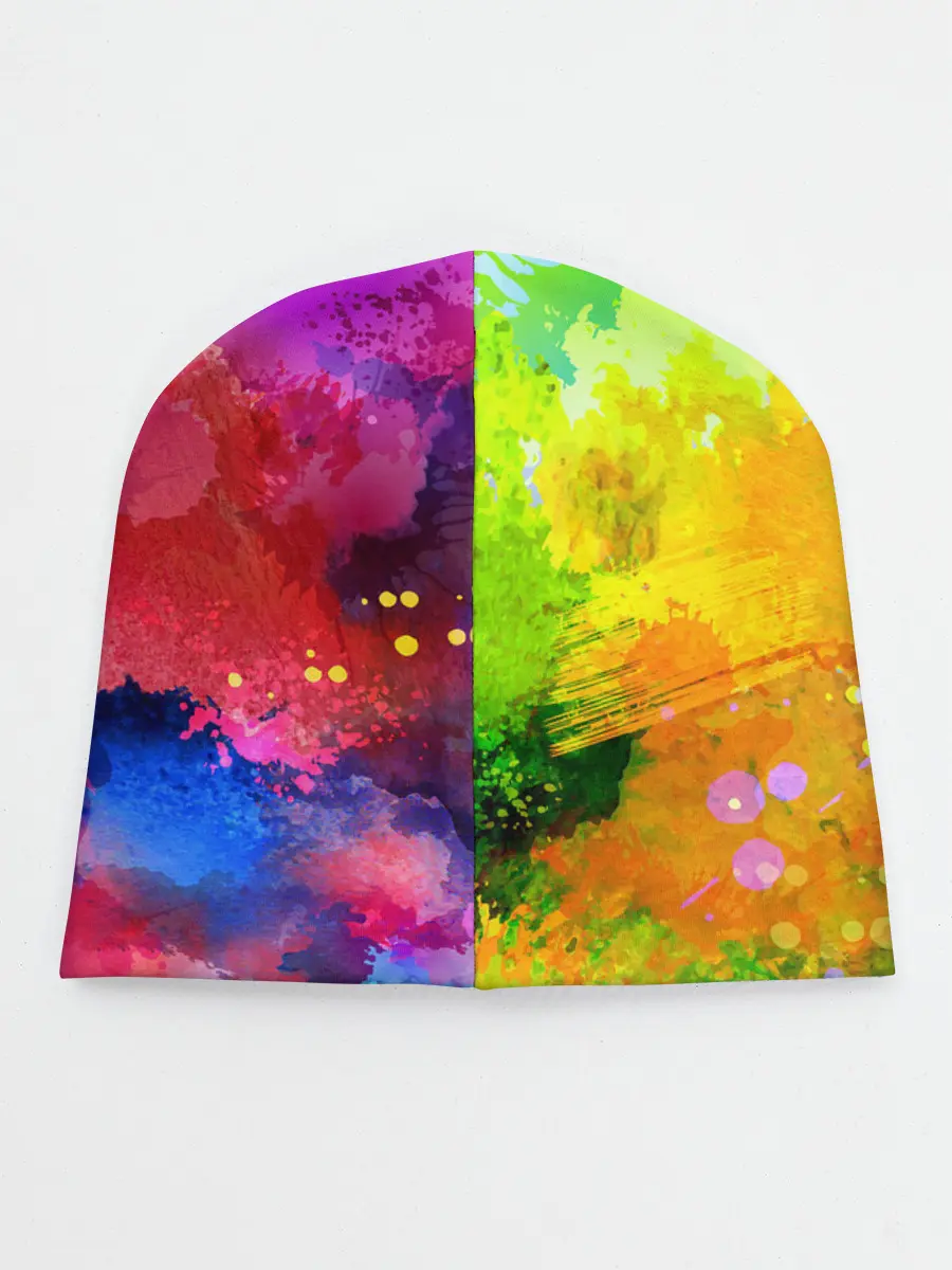 Детская шапка / брызги краски