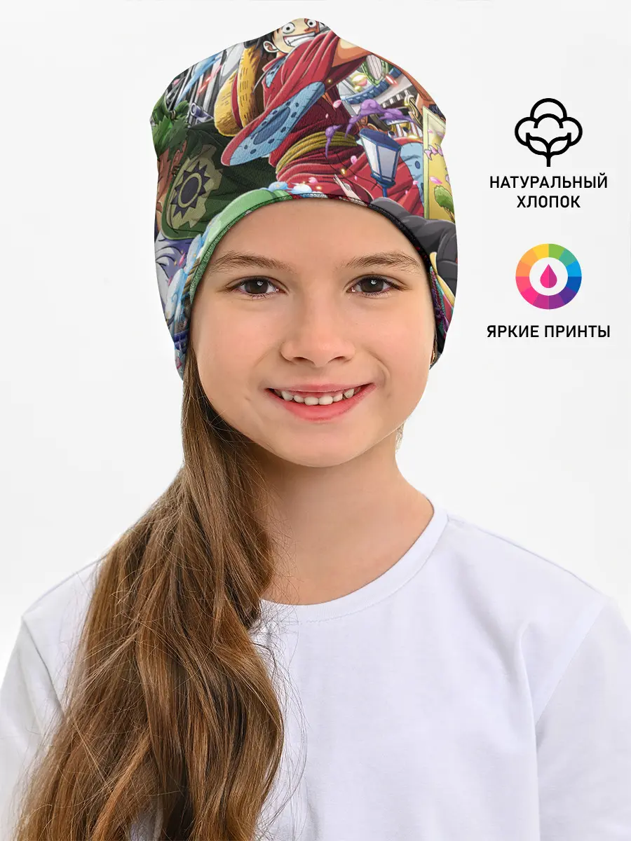 Детская шапка / One Piece стикербомбинг