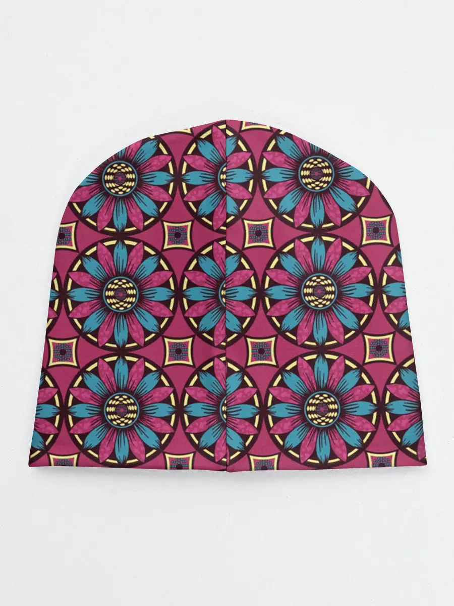 Детская шапка / Африканский цветочный узор
