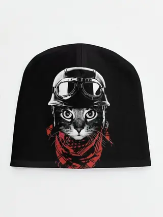 Детская шапка / Кот в каске