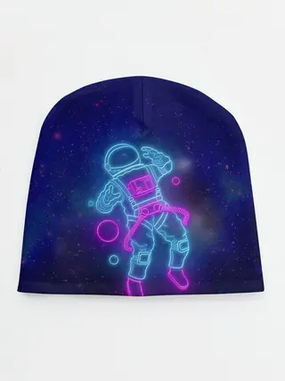 Детская шапка / Неоновый Космонавт