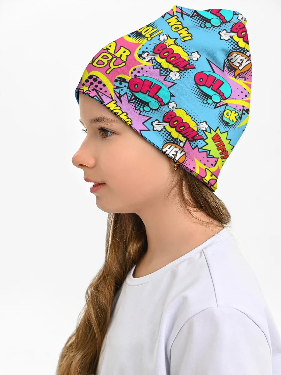 Детская шапка / Year baby Pop art print