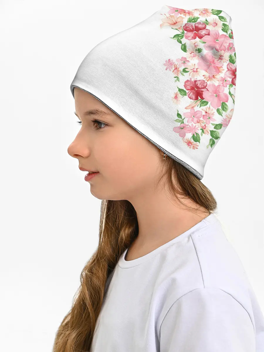 Детская шапка / Цветы