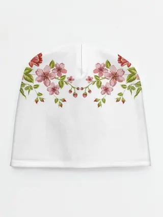 Детская шапка / Цветы