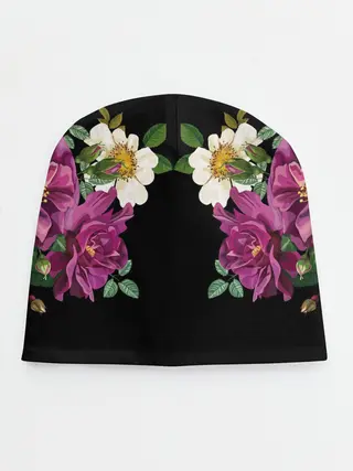 Детская шапка / Цветы