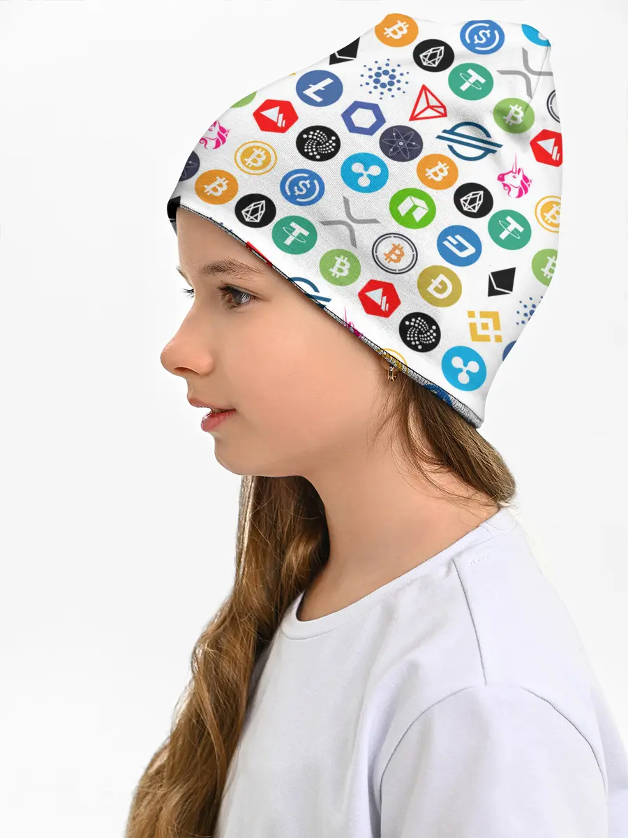 Детская шапка / BITCOIN PATTERN | БИТКОИН