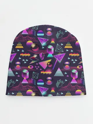 Детская шапка / Vaporwave art