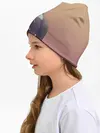 Детская шапка / девочка ушки кофе