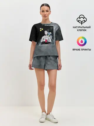 Женская пижама с шортами / Космос / Абстракция