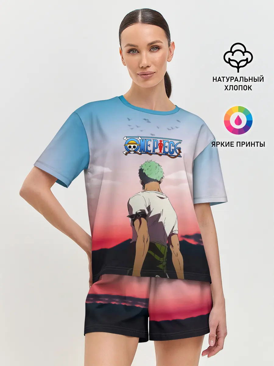 Женская пижама с шортами / Ророноа Зоро эпичный One Piece