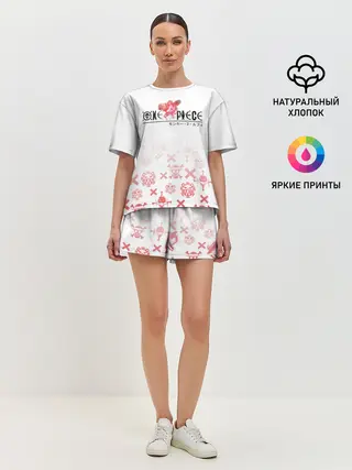 Женская пижама с шортами / One Piece. резиновый Луффи