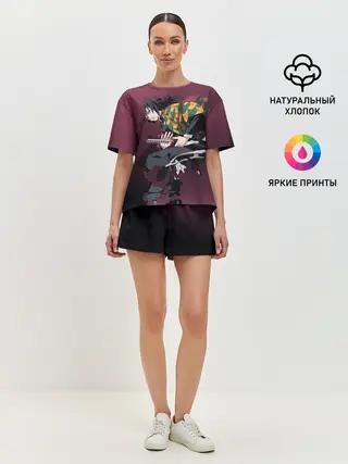 Женская пижама с шортами / Клинок, рассекающий демонов