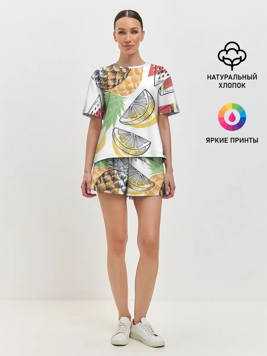 Женская пижама с шортами / Сочное настроение
