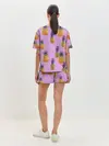 Женская пижама с шортами / Ананасы