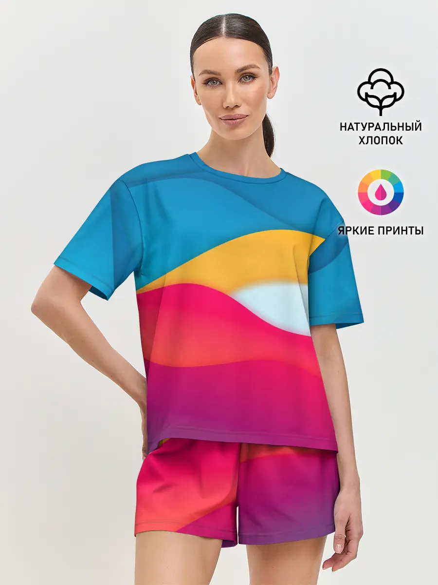 Женская пижама с шортами / Палитра Цвета