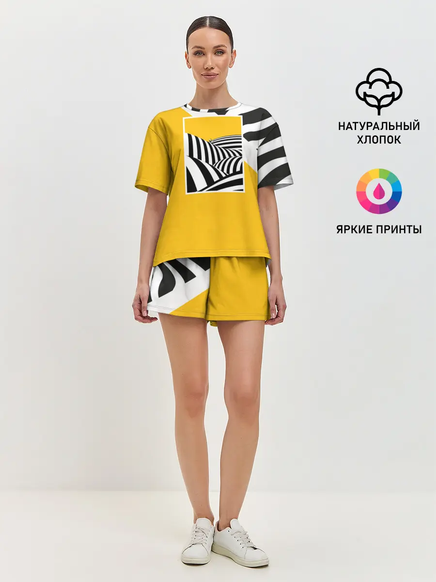 Женская пижама с шортами / Крути педали