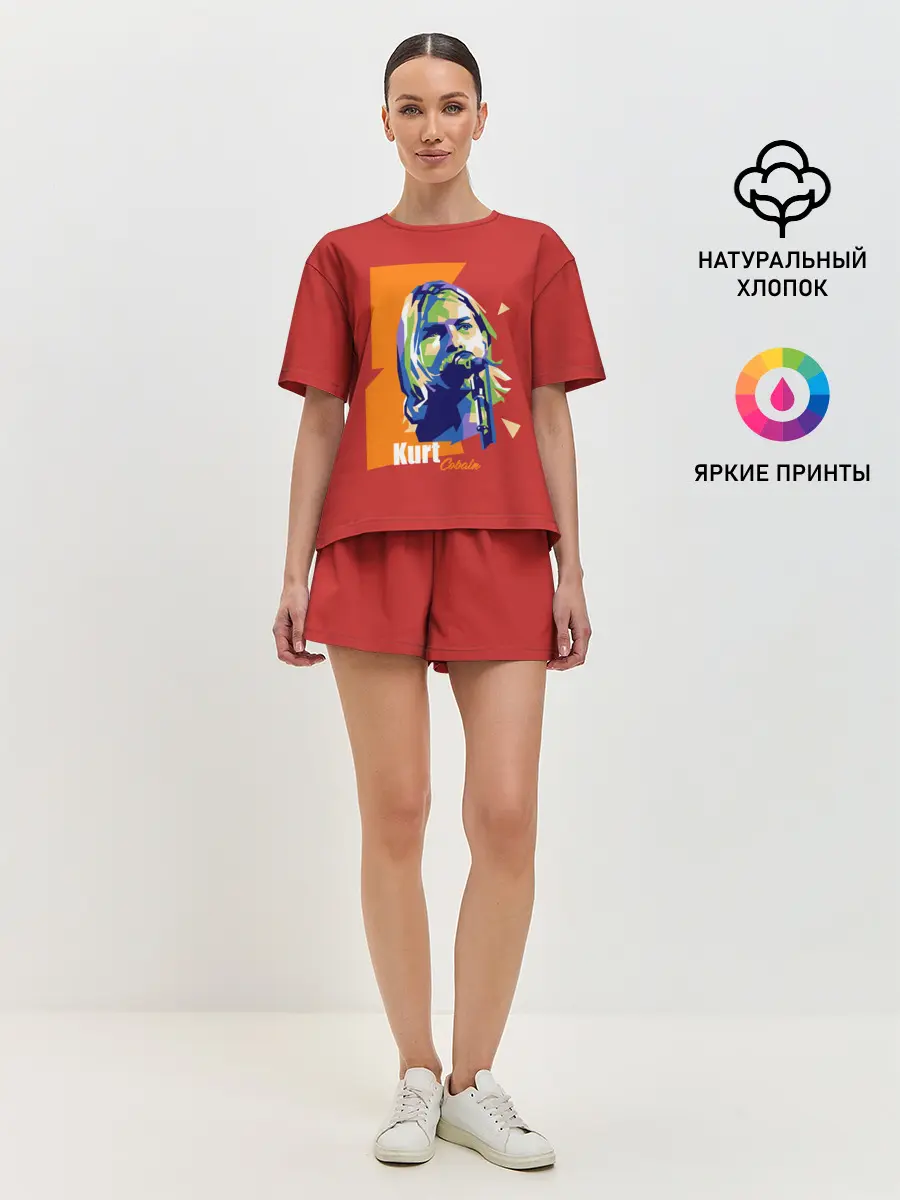 Женская пижама с шортами / Kurt Cobain
