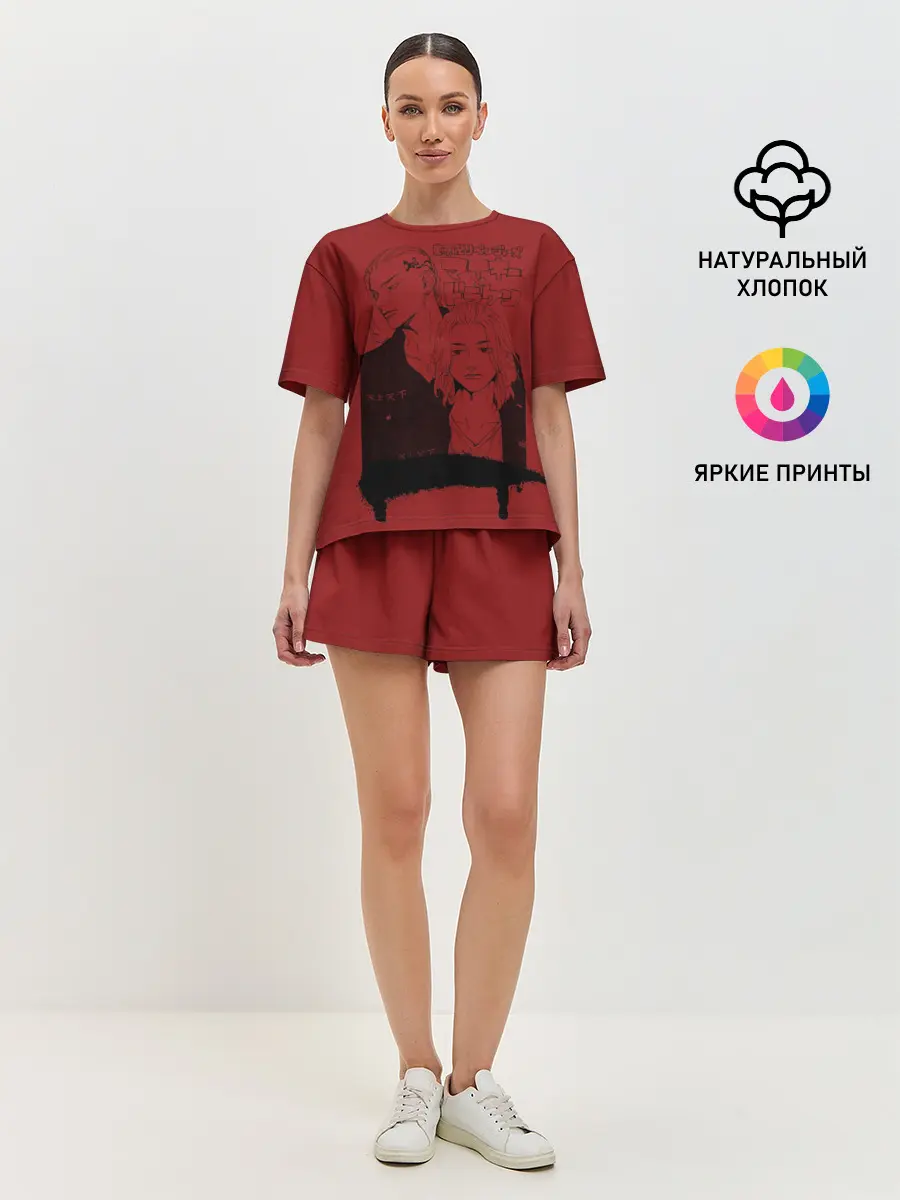 Женская пижама с шортами / токийские мстители anime