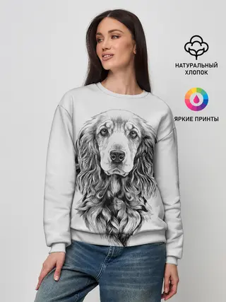 Женский свитшот / Кокер спаниель
