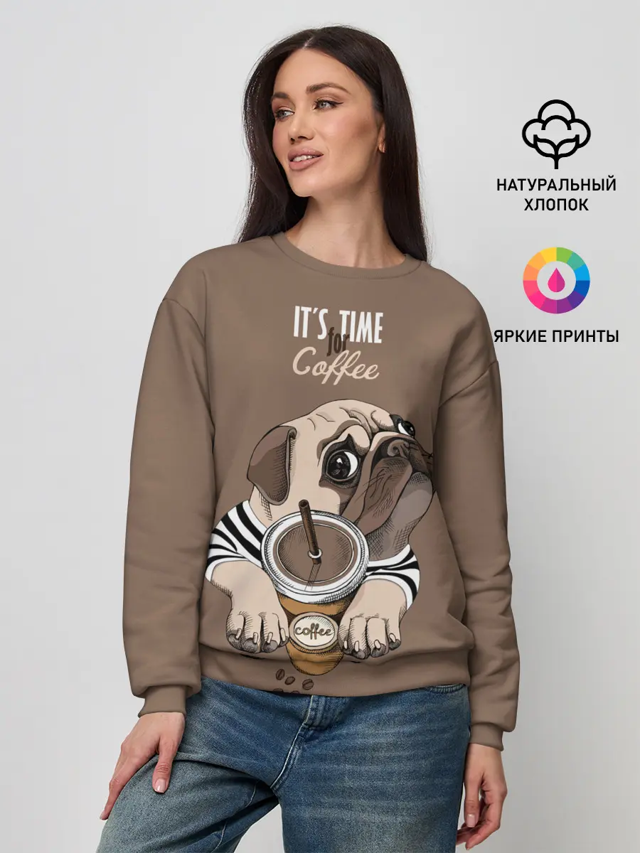 Женский свитшот / Its time for coffee